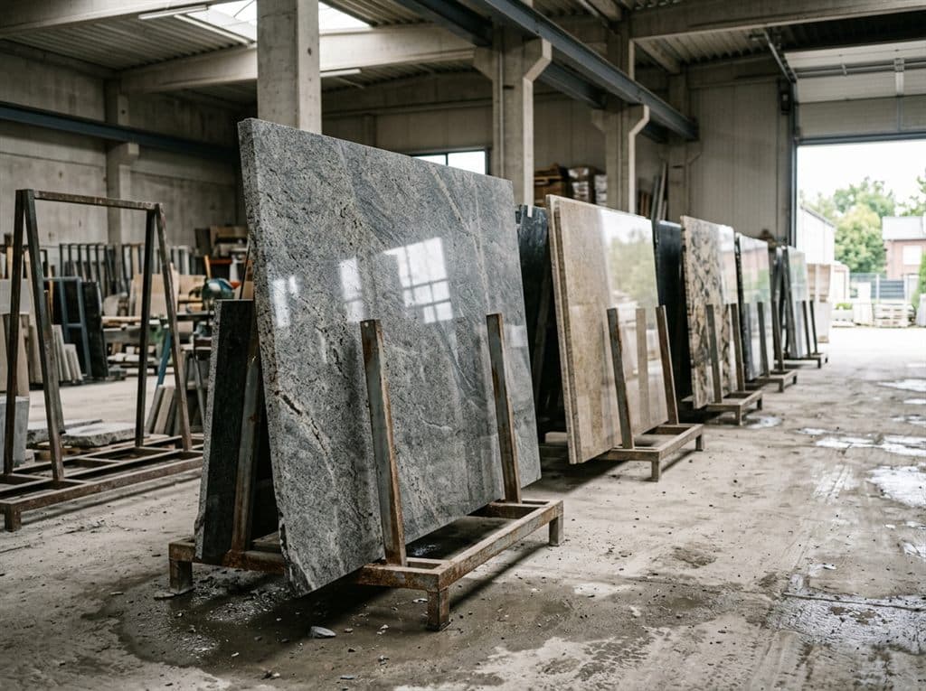 Tablas de piedra natural para elegir el recubrimiento de una fachada en San Cibrao das Viñas